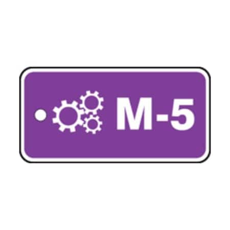 Accuform PF-Cardstock, 3-7/8 in Width, 1/4 in Height, , 5 PK TDF605VPM